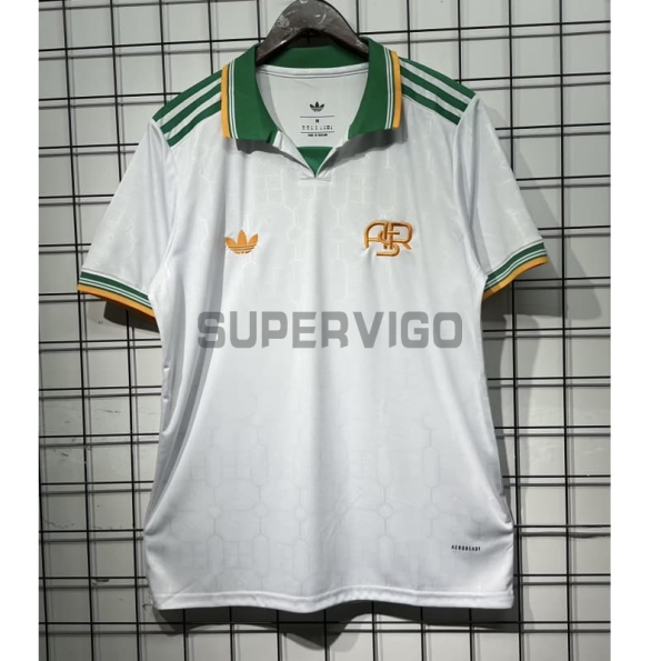 Camiseta AS Roma Tercera Equipación 2025/2026 Blanco