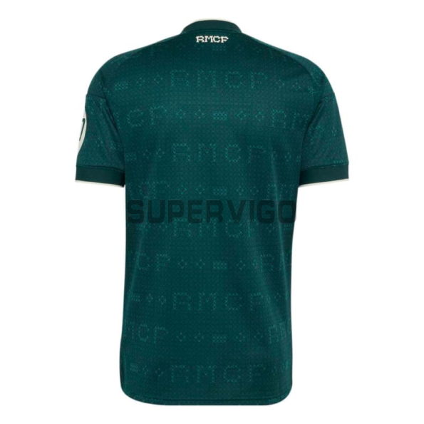 Camiseta Real Madrid Segunda Equipación 2026/2027 Verde Oscuro con Parche HP