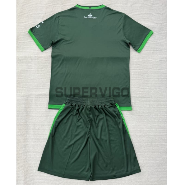 Camiseta Racing de Santander Segunda Equipación 2025/2026 Verde Niño Kit