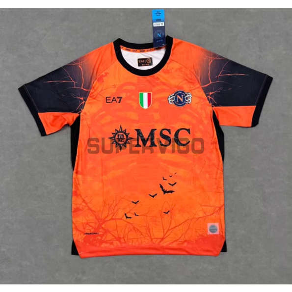 Camiseta Napoli 2025/2026 Edición Especial de Halloween Naranja