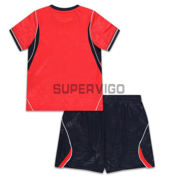 Camiseta Inglaterra Segunda Equipación Mundial 2026 Rojo/Azul Niño Kit