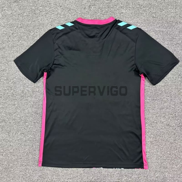 Camiseta de Portero Sunderland AFC 2025/2026 Negro/Rosa/Blanco