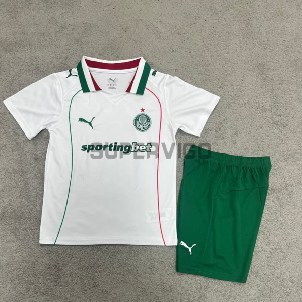 Camiseta Palmeiras Segunda Equipación 2026/2027 Blanco Niño Kit