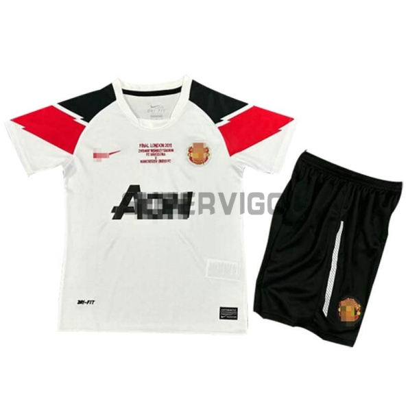 Camiseta Manchester United Segunda Equipación Retro 11/12 Niño Kit
