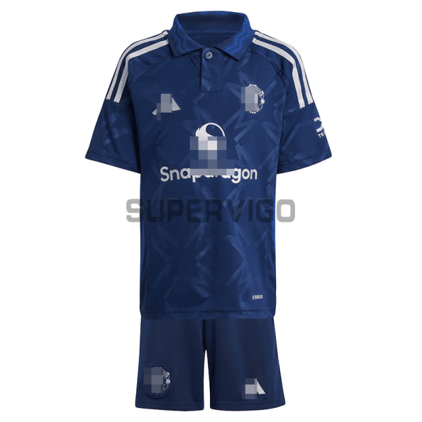 Camiseta Manchester United Segunda Equipación 2024/2025 Niño Kit