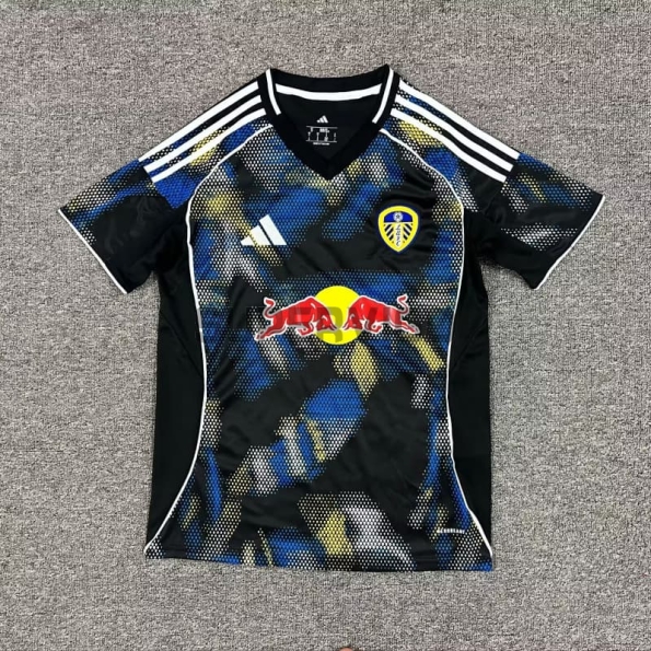 Camiseta Leeds United Tercera Equipación 2025/2026 Negro/Azul/Amarillo