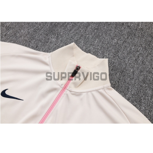 Chandal Barcelona 2025/2026 Blanco Roto/Rosa