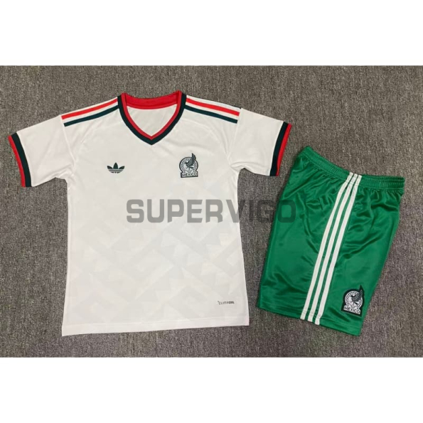 Camiseta México 2026 Blanco Niño Kit
