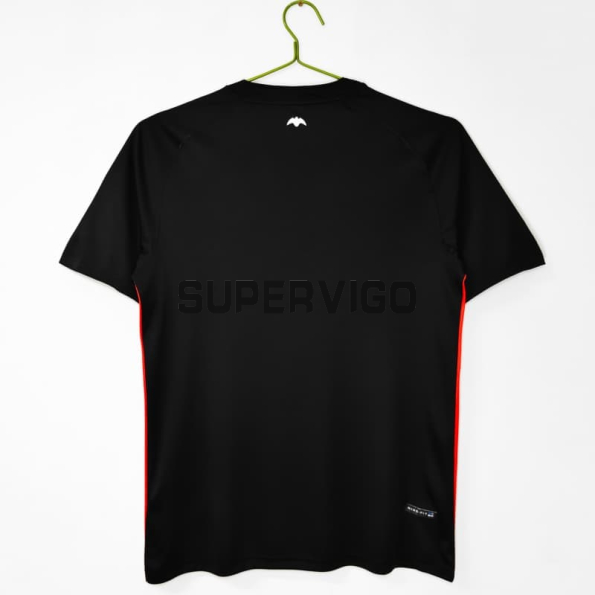 Camiseta Valencia 2006/07 Segunda Equipación Retro Negro
