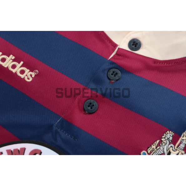 Camiseta Newcastle United Segunda Equipación Retro 1995/1997 Rojo/Azul Niño Kit