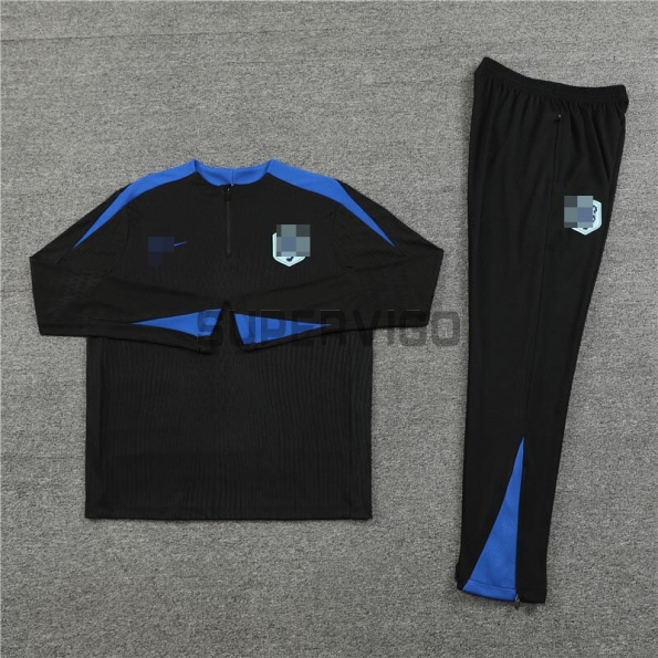 Sudadera de Entrenamiento Holanda 2024 Negro/Azul