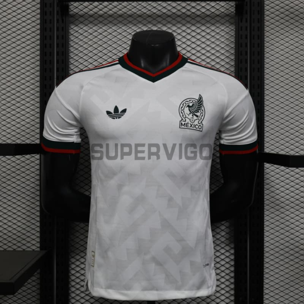 Camiseta México Segunda Equipación Mundial 2026 Blanco (EDICIÓN JUGADOR)