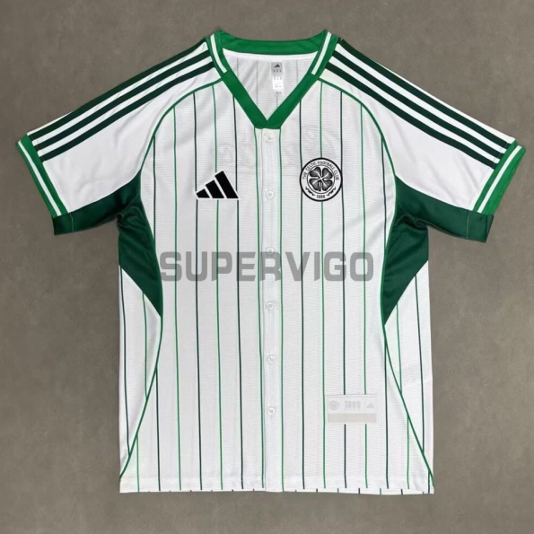 Camiseta Celtic 2025/2026 Baseball Shirt Blanco
