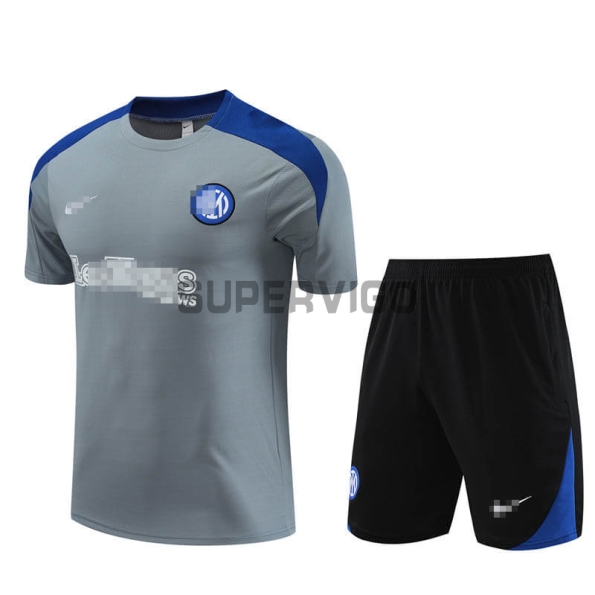 Camiseta de Entrenamiento Inter De Milan 2023/2024 Gris Oscuro
