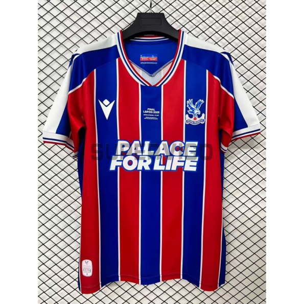 Camiseta Crystal Palace FC Primera  Equipación 2025/2026 Rojo/Azul Final UEFA Conference League
