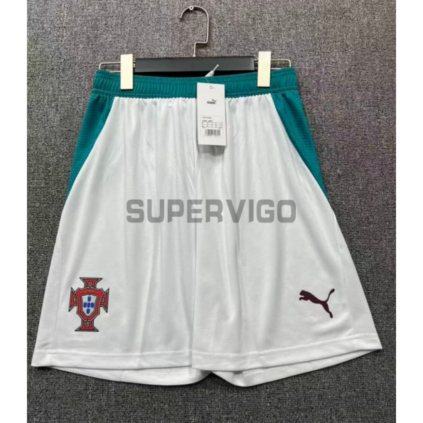 Pantalón Corto Portugal Segunda Equipación Mundial 2026 Blanco