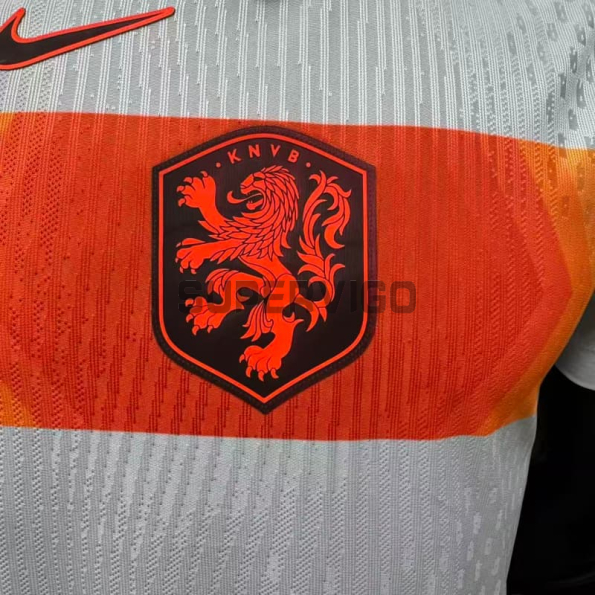 Camiseta Holanda Segunda Equipación Mundial 2026 Blanco (EDICIÓN JUGADOR)