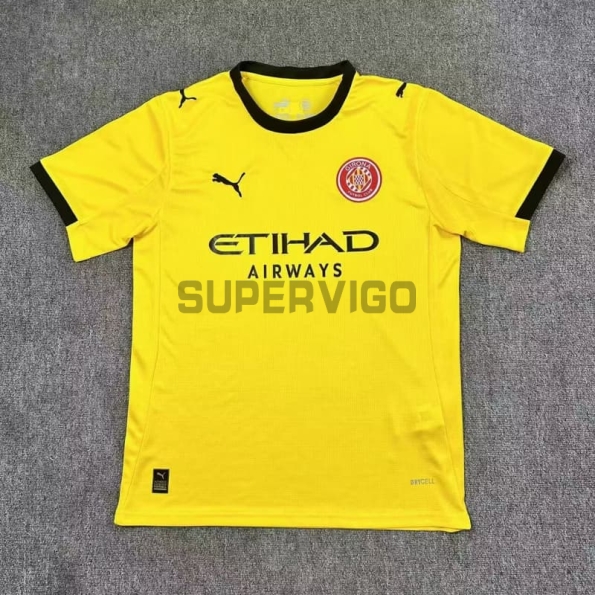 Camiseta Girona Segunda Equipación 2025/2026 Amarillo