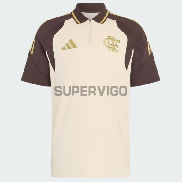 Polo Flamengo 2026/2027 Amarillo Claro/Marrón