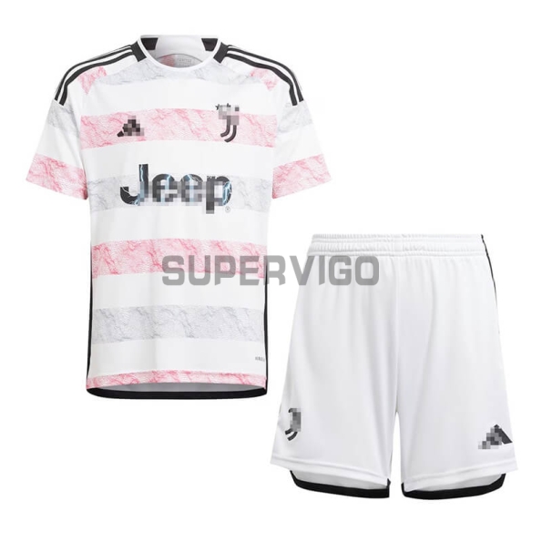 Camiseta Juventus Segunda Equipación 2023/2024 Niño Kit