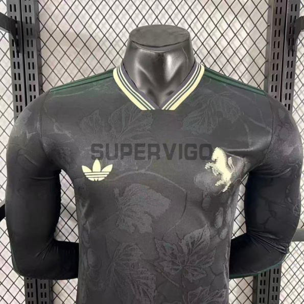 Camiseta Juventus Tercera Equipación 2025/2026 ML Negro (EDICIÓN JUGADOR)