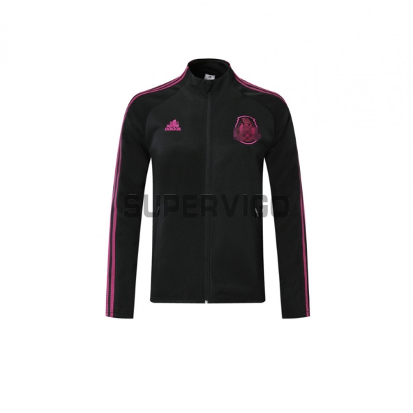 2020 Mexico Black High Neck Collar Training Jacket