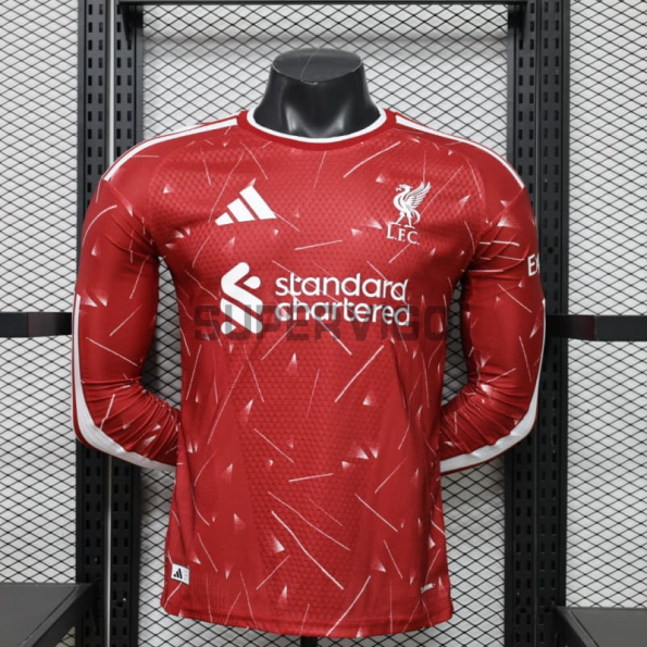 Camiseta Liverpool Primera Equipación 2026/2027 ML Rojo (EDICIÓN JUGADOR)
