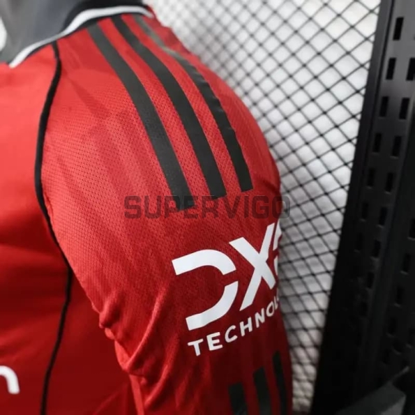 Camiseta Manchester United Primera Equipación 2025/2026 ML Rojo (EDICIÓN JUGADOR)