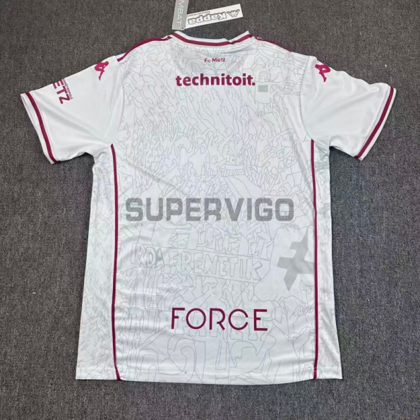 Camiseta FC Metz Segunda Equipación 2025/2026 Blanco