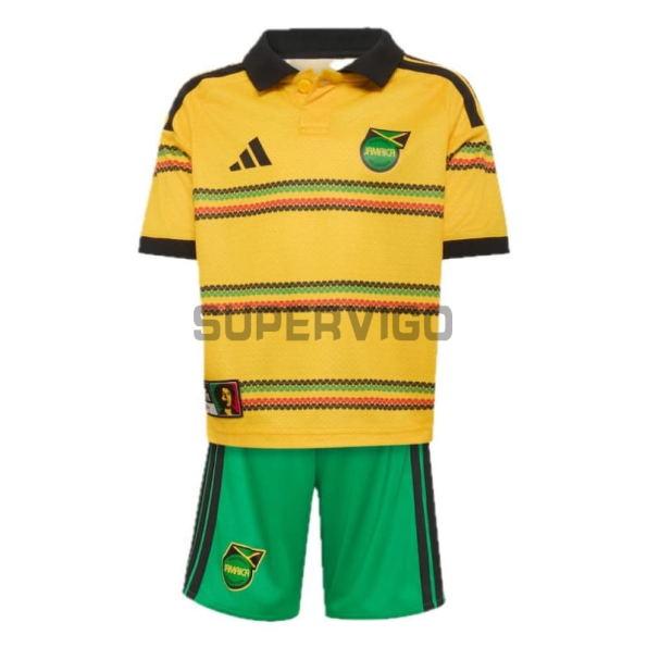 Camiseta Jamaica Primera Equipación Mundial 2026 Amarillo Niño Kit