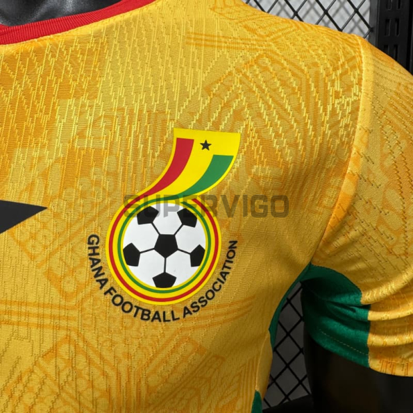 Camiseta Ghana Segunda Equipación Mundial 2026 Amarillo (EDICIÓN JUGADOR)