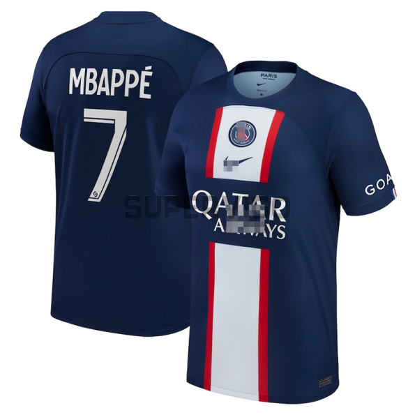 Mbappé 7 PSG Soccer Jersey Home 2022/2023