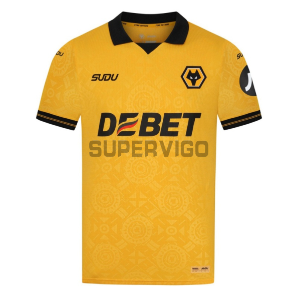 Camiseta Wolverhampton Wanderers Primera Equipación 2025/2026 Amarillo