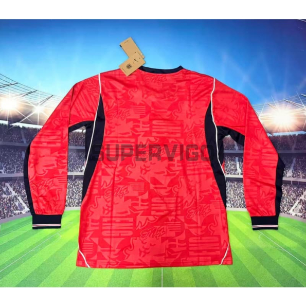 Camiseta Inglaterra Segunda Equipación Mundial 2026 ML Rojo