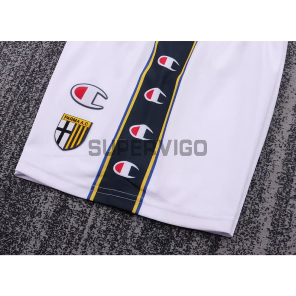 Camiseta Parma Calcio Primera Equipación Retro 2002/03 Blanco Niño Kit