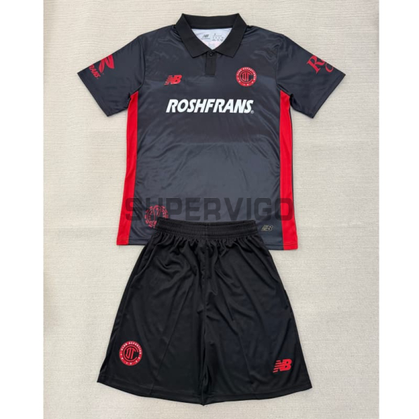Camiseta Toluca Tercera Equipación 2025/2026 Negro Niño Kit