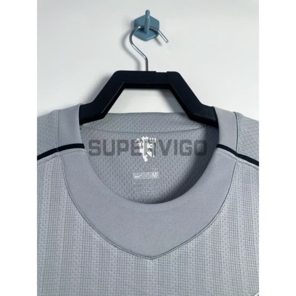 Camiseta De Portero Manchester United Retro 2007/08 Gris