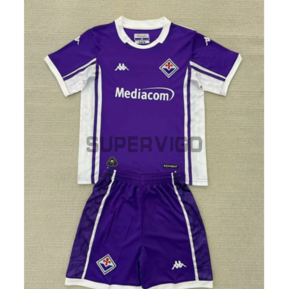 Camiseta Fiorentina Primera Equipación 2025/2026 Morado Niño Kit
