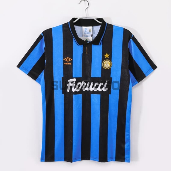 Camiseta Inter de Milan 1992/94 Primera Equipación Retro Azul/Marino