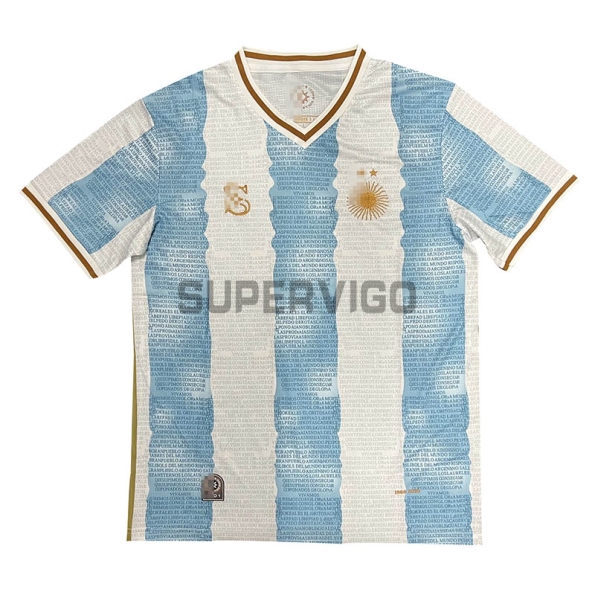 Camiseta Argentina 2022 Edición Conmemorativa Azul/Blanco