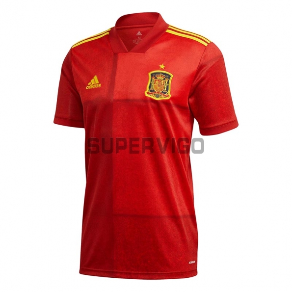 Spain European Cup Soccer Jersey Home 2020