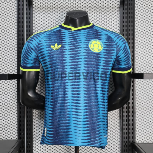Camiseta Colombia 2026 Segunda Equipación Azul (EDICIÓN JUGADOR)