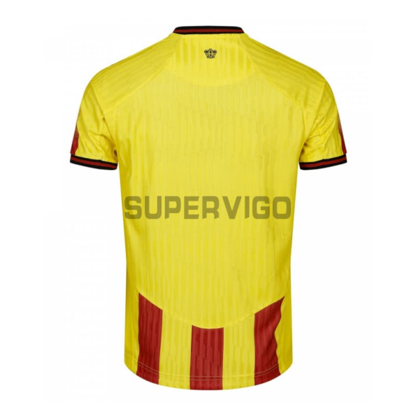 Camiseta Watford Primera Equipación 2025/2026 Amarillo/Rojo