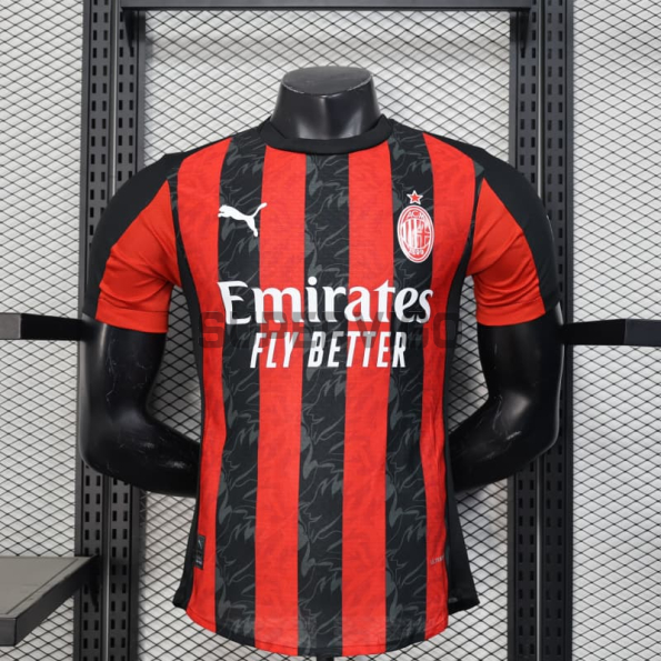 Camiseta AC Milan Primera Equipación 2025/2026 Rojo/Negro (EDICIÓN JUGADOR)