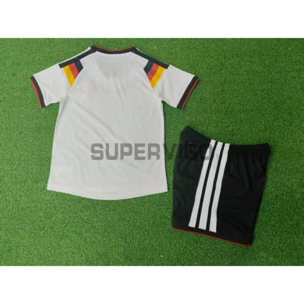 Camiseta Alemania Primera Equipación Mundial 2026 Blanco Niño Kit (EDICIÓN JUGADOR)