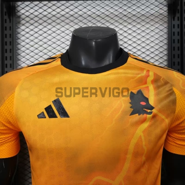 Camiseta AS Roma Segunda Equipación 2025/2026 Naranja (EDICIÓN JUGADOR)