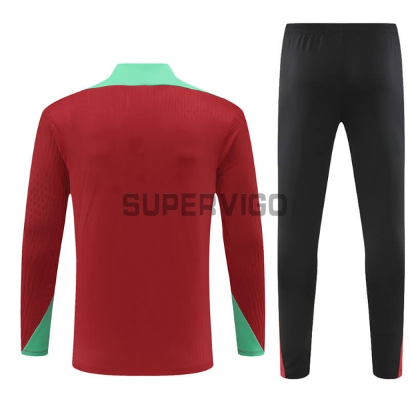 Sudadera de Entrenamiento Portugal 2024 Rojo/Verde