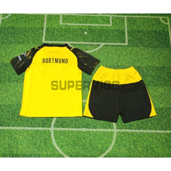 Camiseta Borussia Dortmund Primera Equipación 2025/2026 Amarillo Niño Kit
