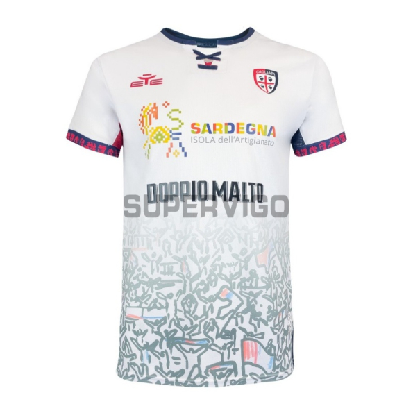 Camiseta Cagliari Calcio Segunda Equipación 2025/2026 Blanco
