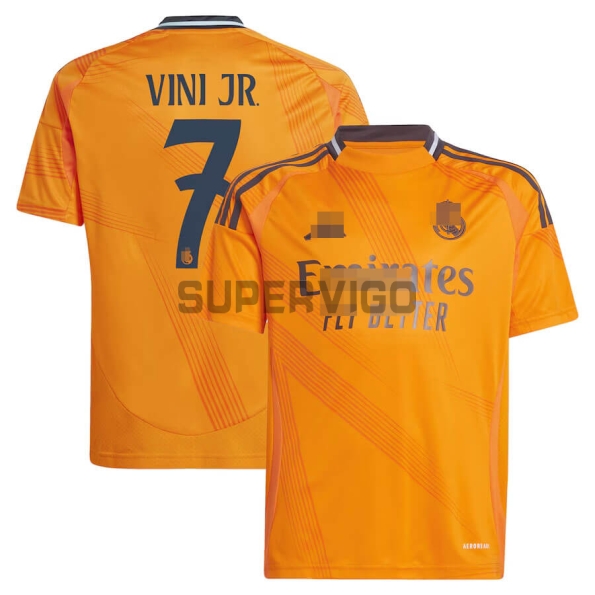 Camiseta Vini Jr. 7 Real Madrid Segunda Equipación 2024/2025